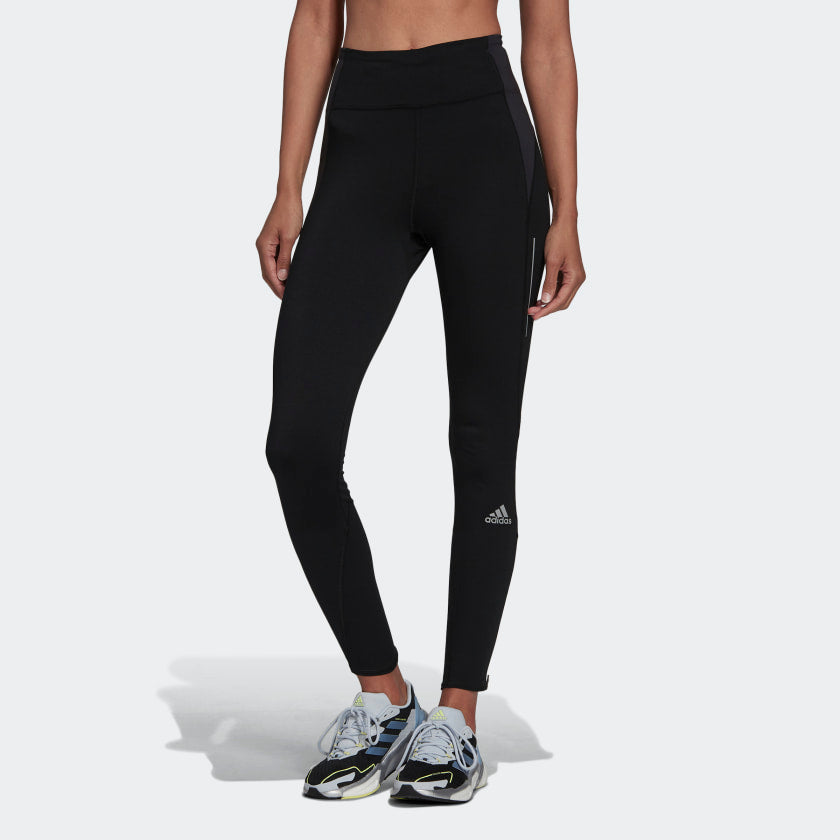 adidas Women's Tech-Fit Long Compression Tights - Black