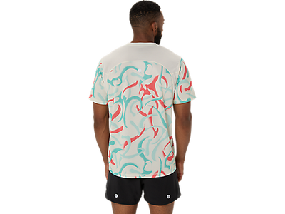 Asics Men's Road All Over Print SS Top