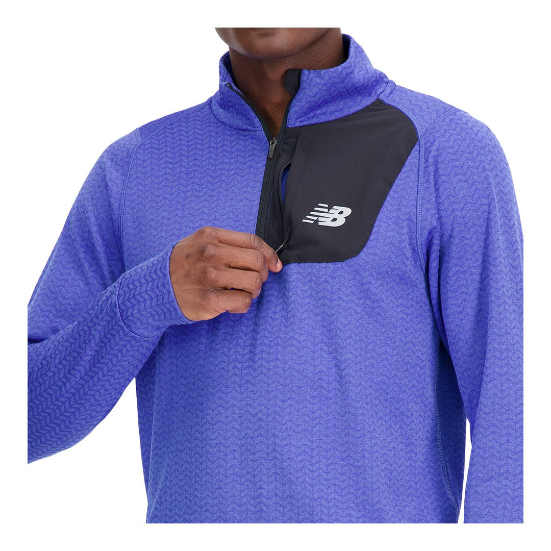 New Balance Men s Heat Grid Half Zip Long Sleeve